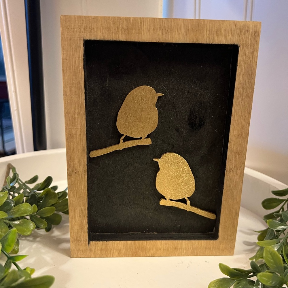 Gold Bird Wall Art